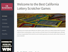 Tablet Screenshot of cascratchergames.com